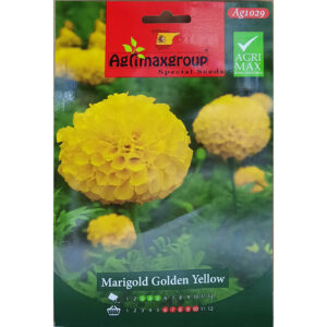 Marigold Golden Yellow Flower Seeds by AGRIMAX