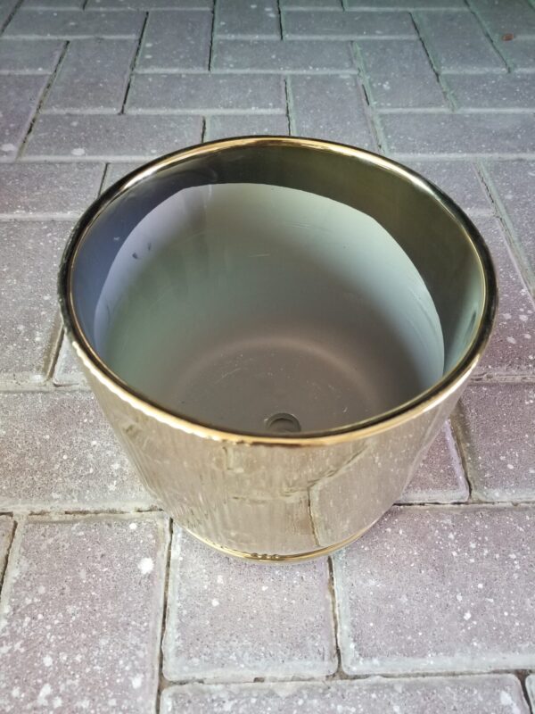 Golden Ceramic Pot Big